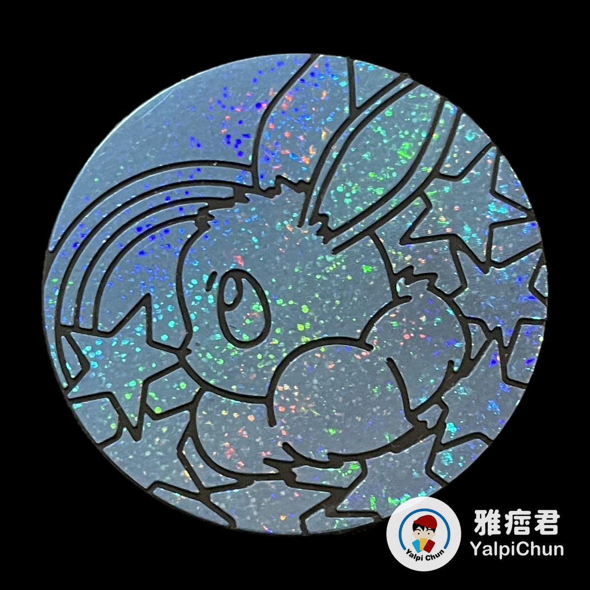 雅痞君 - 【雅痞君】寶可夢 硬幣 伊布 點閃 藍 Jumbo coin Pokemon PTCG