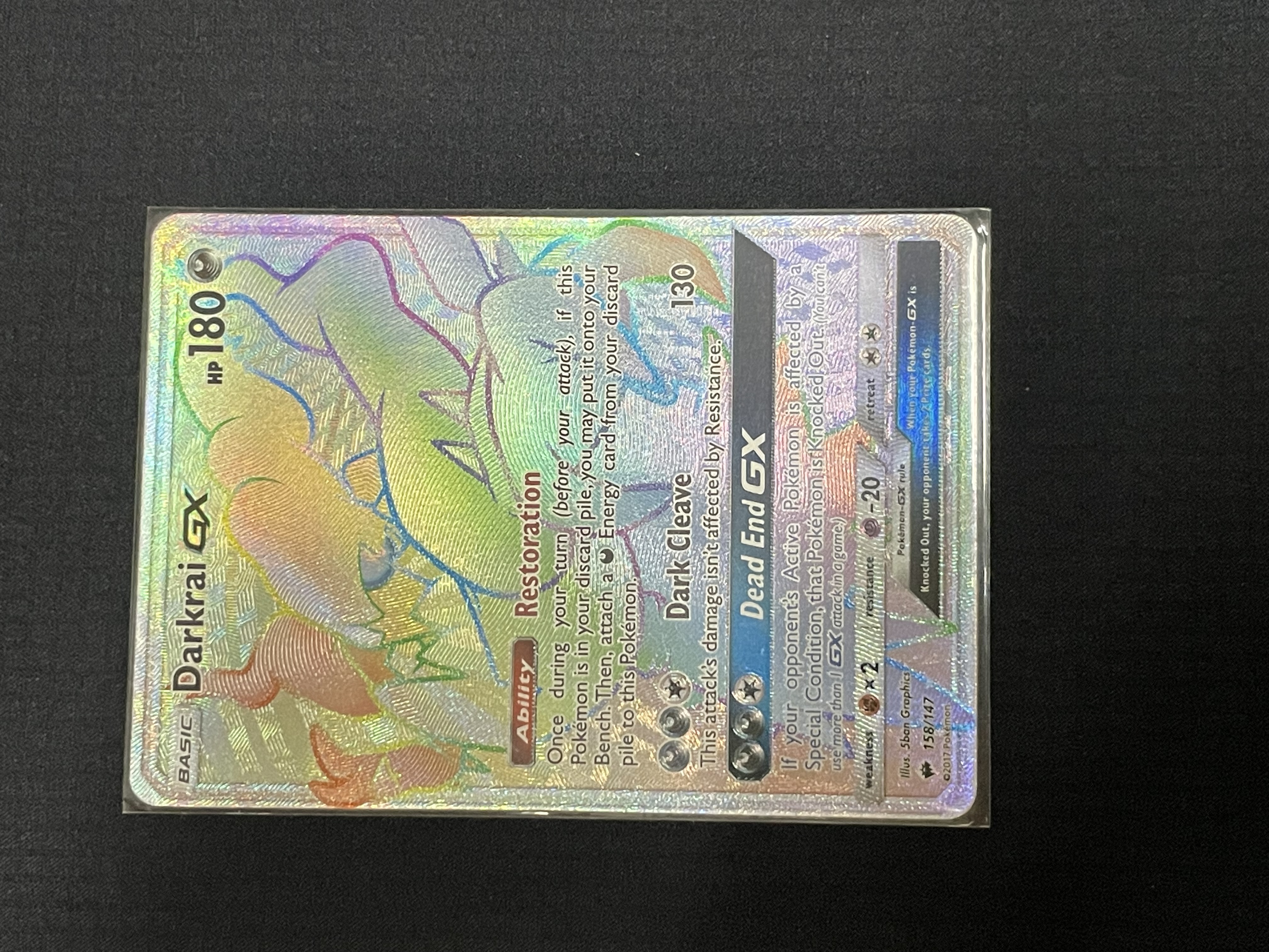 雅痞君 - 【雅痞君】寶可夢 達克萊伊 GX Pokemon PTCG SM Burning Shadows 158/147 Rainbow Rare Secret Rare NM