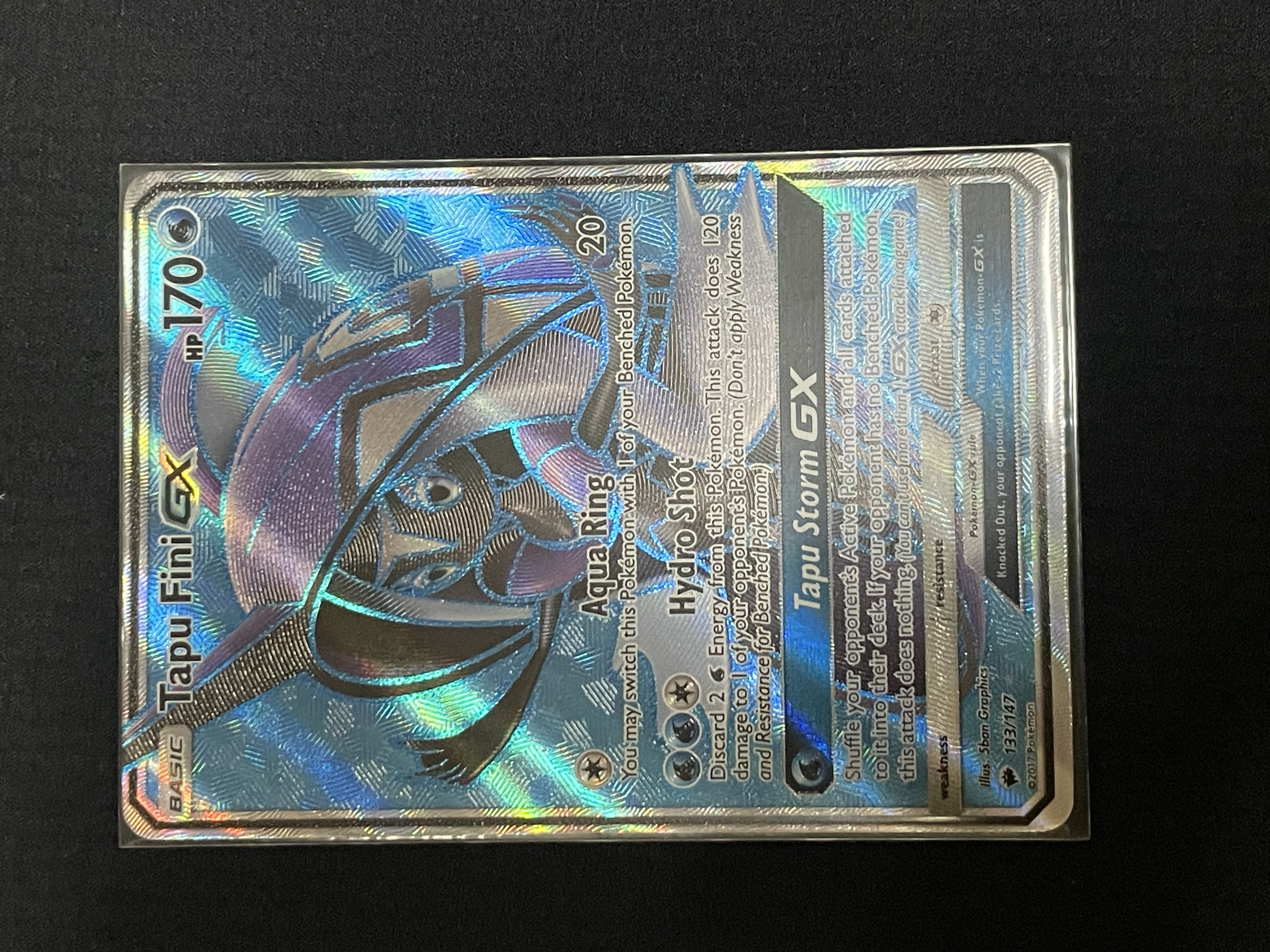 雅痞君 - 【雅痞君】寶可夢 卡璞・鰭鰭 GX Pokemon PTCG SM Burning Shadows 133/147 Full Art Ultra Rare NM