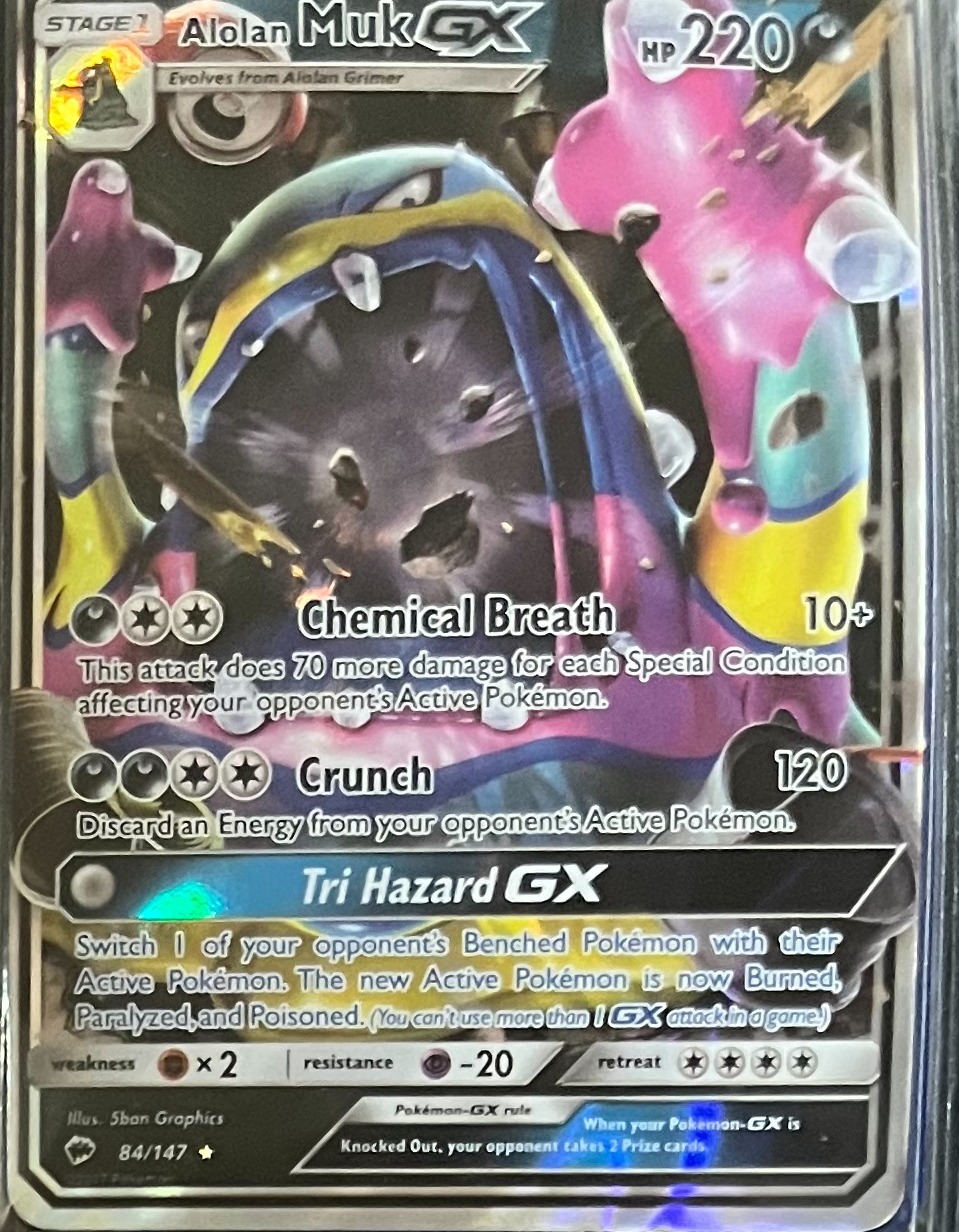 雅痞君 - 【雅痞君】寶可夢 SM Burning Shadows Alolan Muk GX 84/147 英文版 Pokemon PTCG
