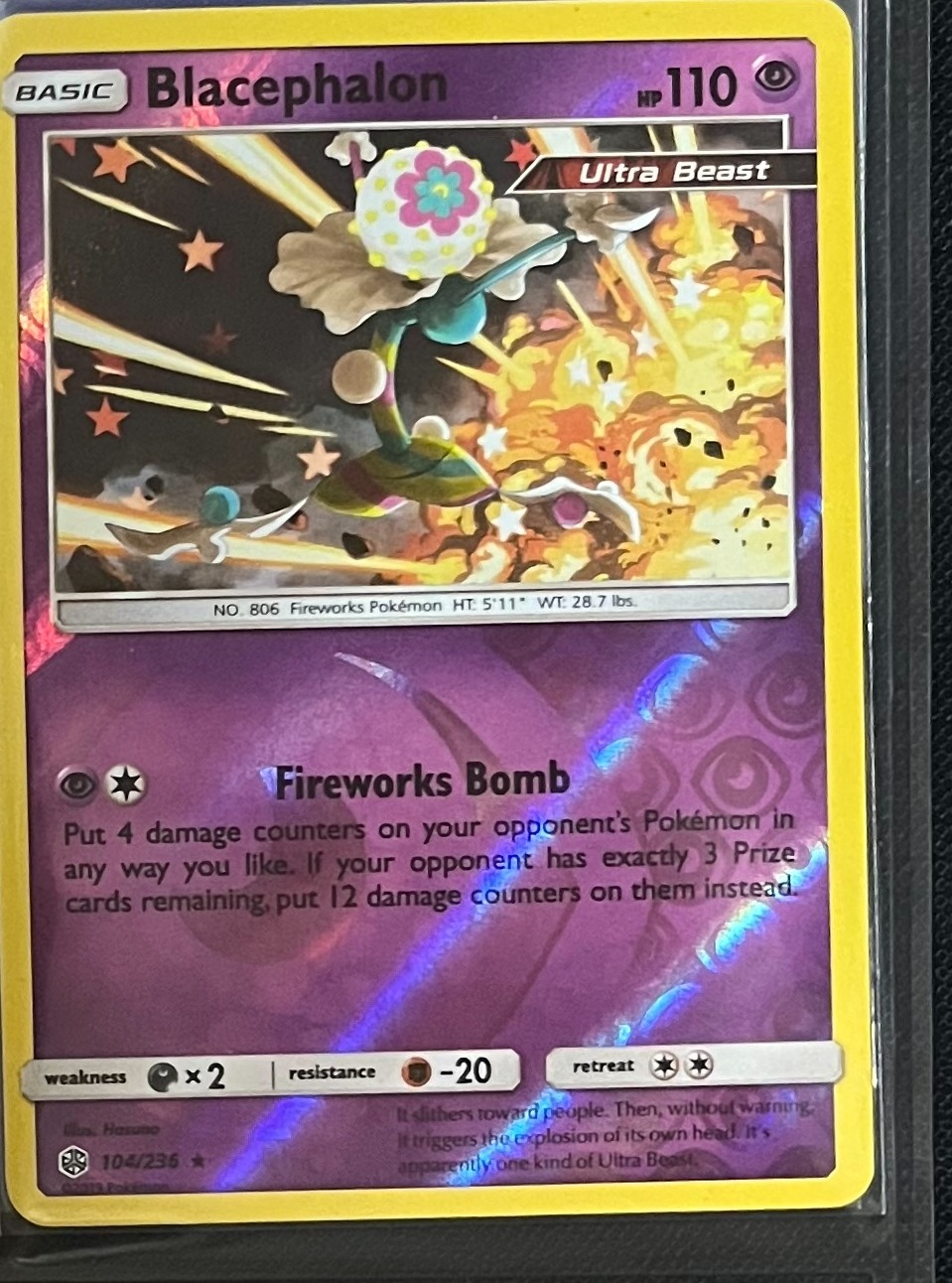 雅痞君 - 【雅痞君】寶可夢 SM Cosmic Eclipse 砰頭小丑 104/236 英文版 Pokemon PTCG