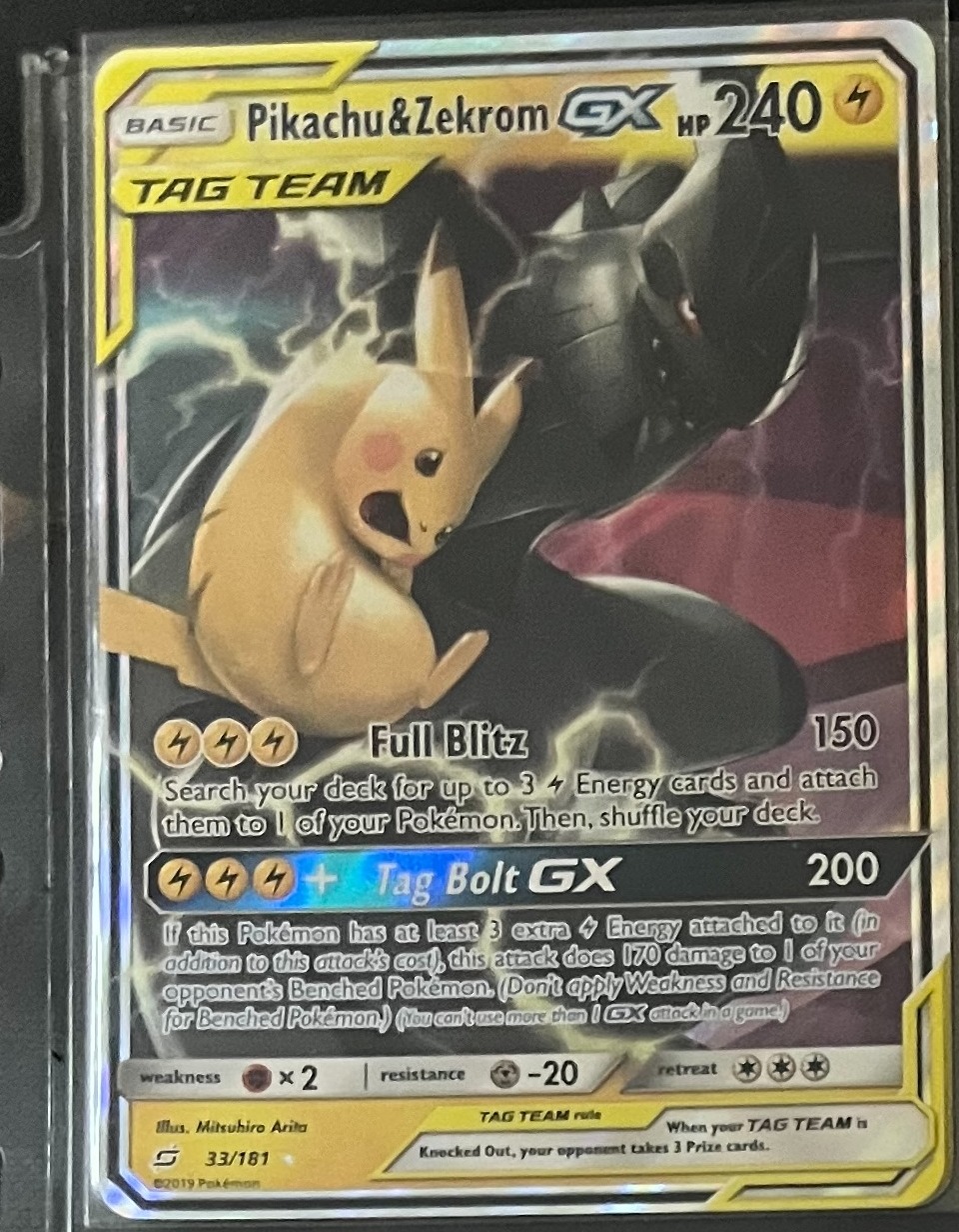 雅痞君 - 【雅痞君】寶可夢 SM Team Up Pikachu & Zekrom GX 33/181 英文版 Pokemon PTCG