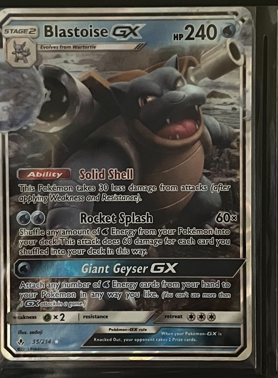 雅痞君 - 【雅痞君】寶可夢 SM Unbroken Bonds 水箭龜GX 35/214 英文版 Pokemon PTCG