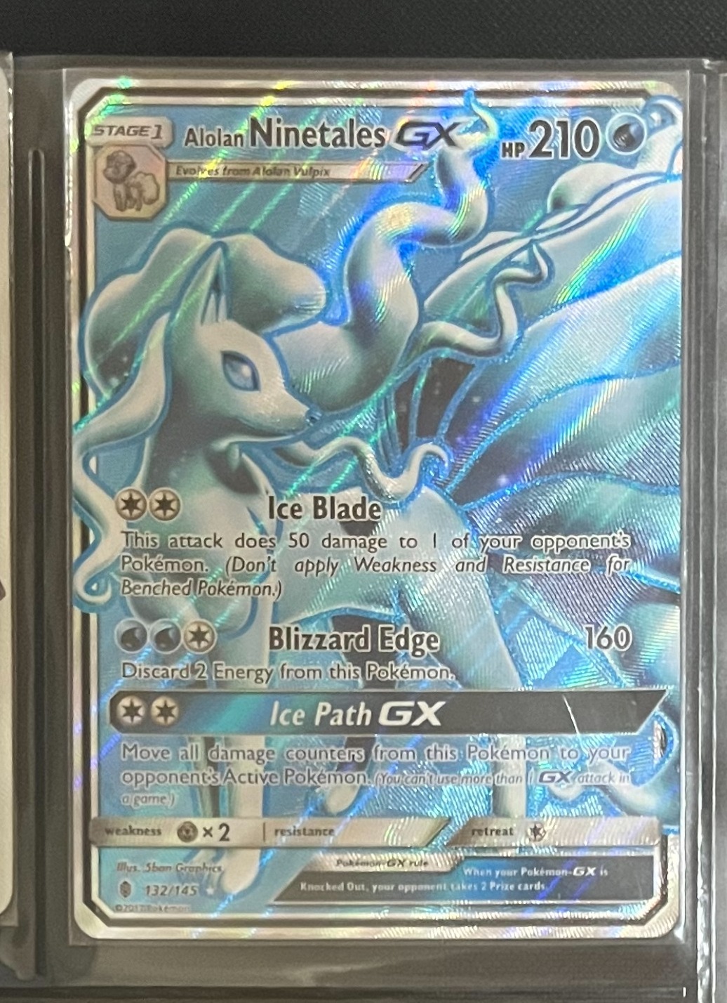 雅痞君 - 【雅痞君】寶可夢 SM Guardians Rising Alolan Ninetales GX 132/145 英文版 Pokemon PTCG