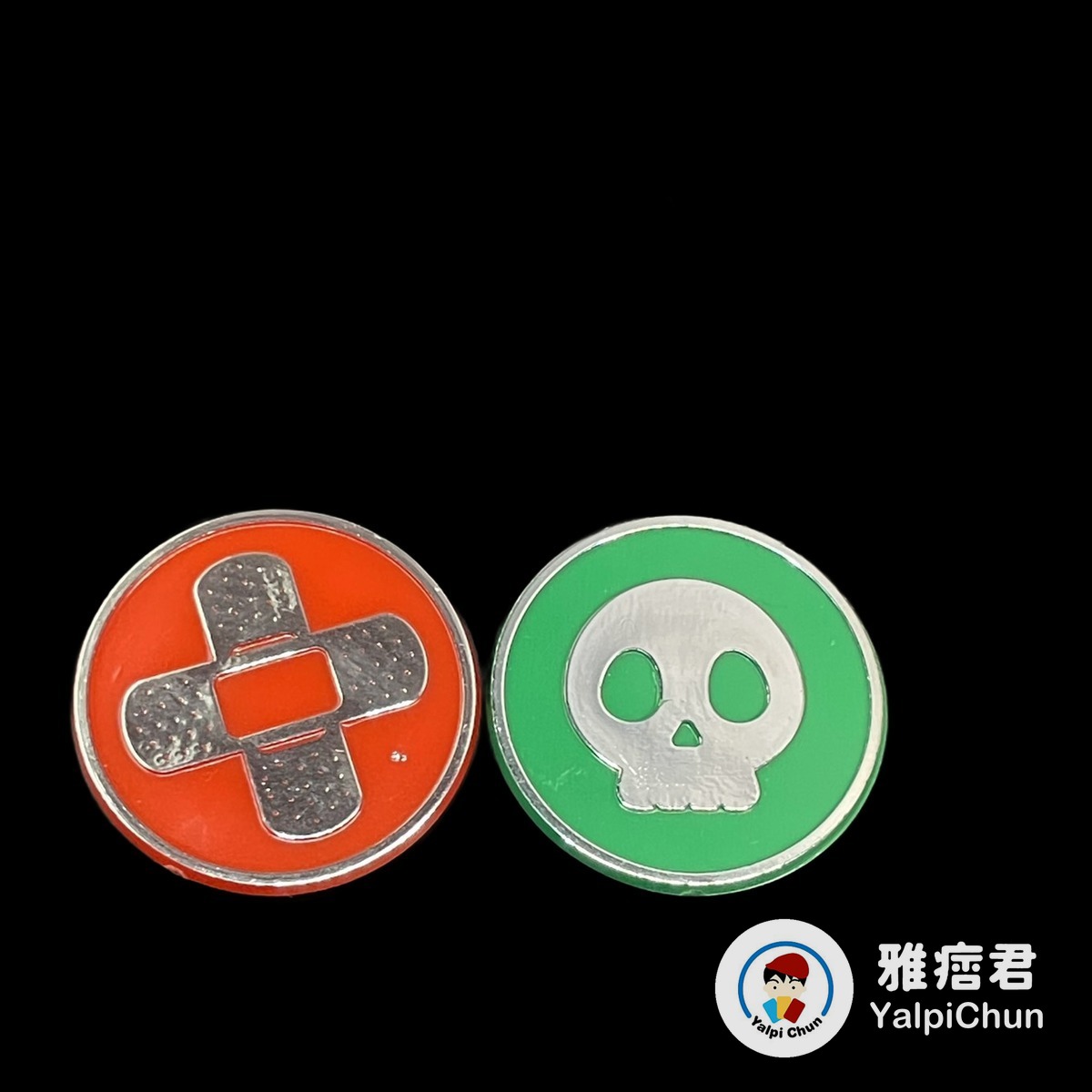 雅痞君 - 【雅痞君】寶可夢 中毒 燒傷 標記 傷害指示物 紅綠 Elite Trainer Box Pokemon PTCG